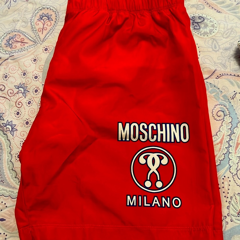 Authentic Moschino swim trunks worn once